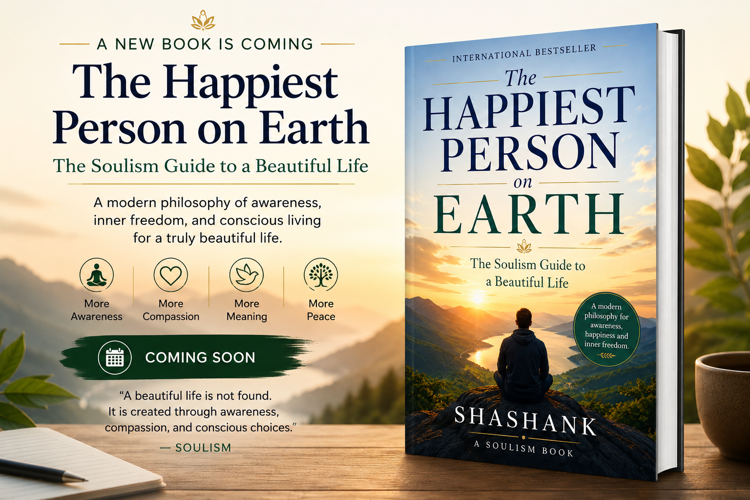 New Book Is Coming: The Happiest Person on Earth